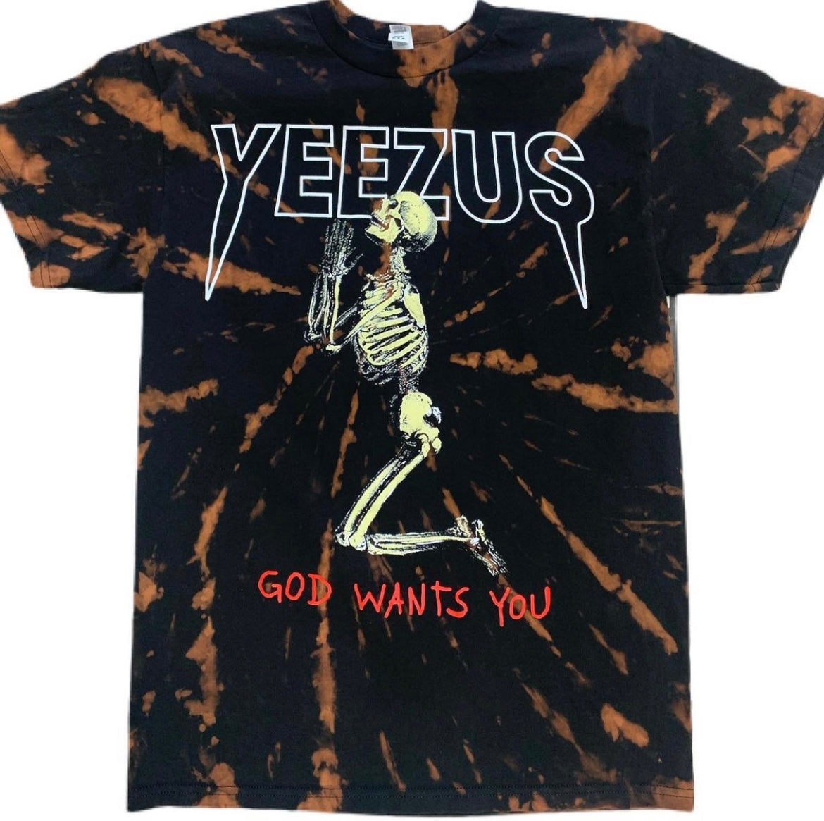 yeezus tie dye shirt