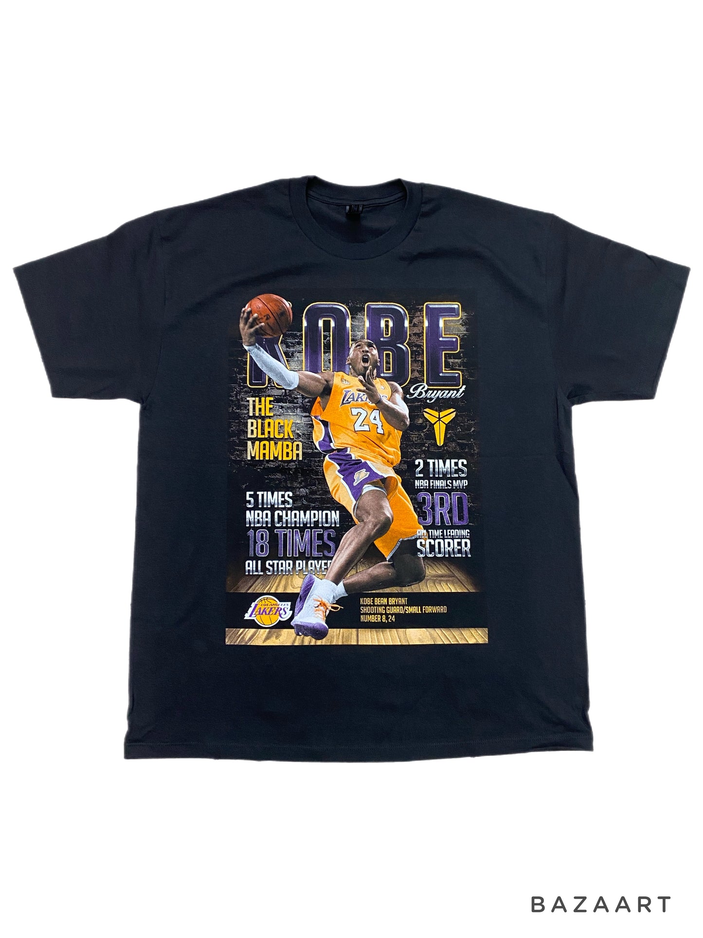 Kobe Bryant black mamba T-shirt