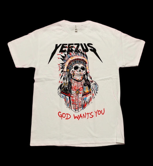 Yeezus Indian White T-Shirt