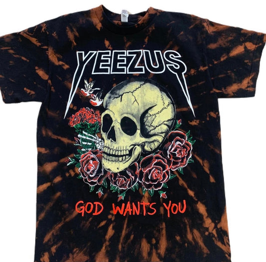 Yeezus Rose Tie Dye T-Shirt