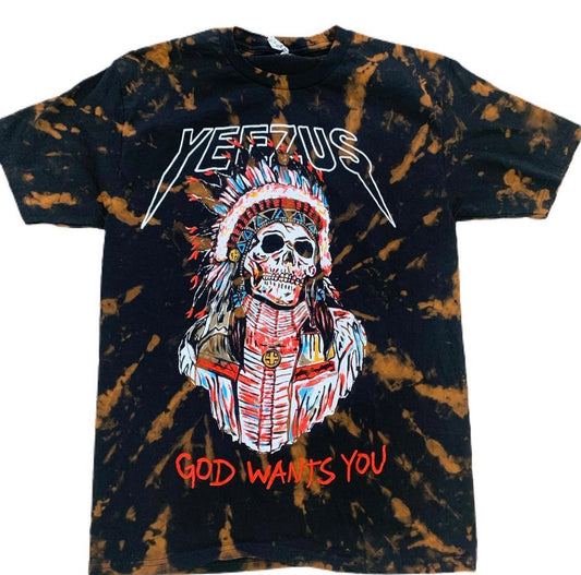 Yeezus Indian Tie Dye T-Shirt